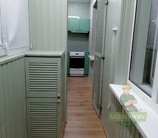 Сделали кухню на балконе