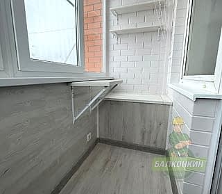 Ремонт балкона под ключ на Западном обходе